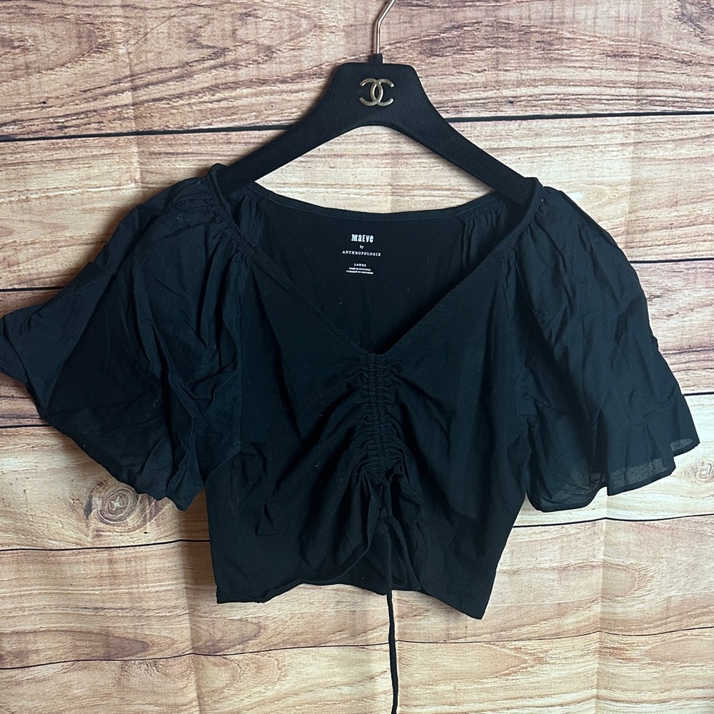 Anthropologie Maeve Crop Top L